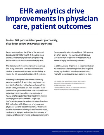 EHR Analytics Drive Improvements In Physician Care, Patient Outcomes