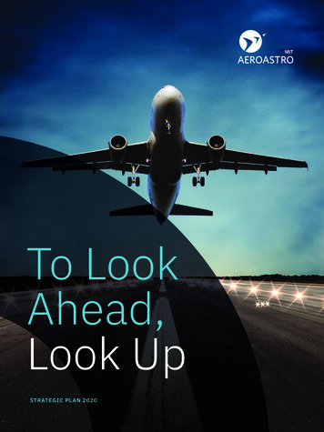 To Look Ahead, Look Up - MIT AeroAstro