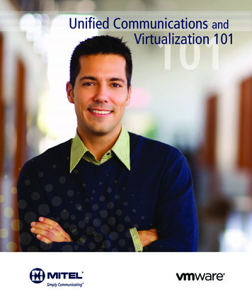 Unified Communications And Virtualization 101