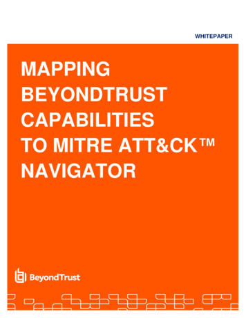 Mapping Beyondtrust Capabilities To Mitre Att&Ck Navigator