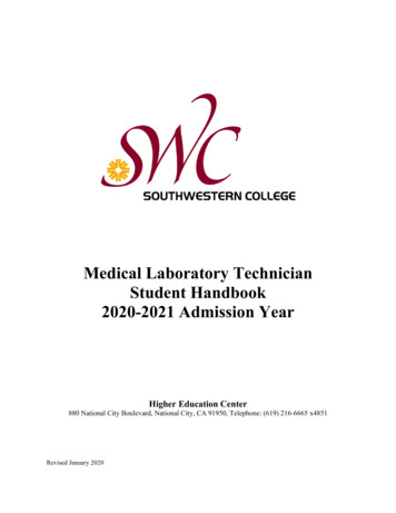 Medical Laboratory Technician Student Handbook 