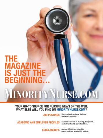 THE MAGAZINE IS JUST THE BEGINNING N CoM - Daily Nurse