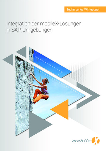 Integration Der MobileX-Lösungen In SAP-Umgebungen - E-3.de