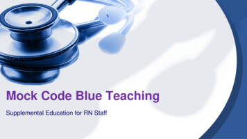 Mock Code Blue Teaching
