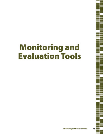 Monitoring And Evaluation Tools