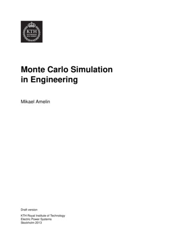 Monte Carlo Simulation In Engineering - KTH