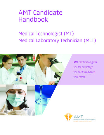 AMT Candidate Handbook - American Medical Technologists .
