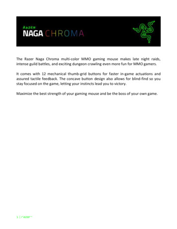 The Razer Naga Chroma Multi-color MMO Gaming Mouse 