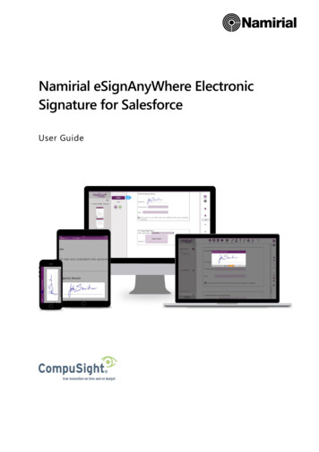 Namirial ESignAnyWhere Electronic Signature For Salesforce