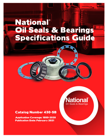 National Oil Seals & Bearings Specifications Guide