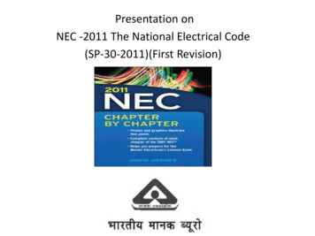NEC -2011 The National Electrical Code