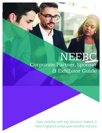 Corporate Partner, Sponsor & Exhibitor Guide - MemberClicks