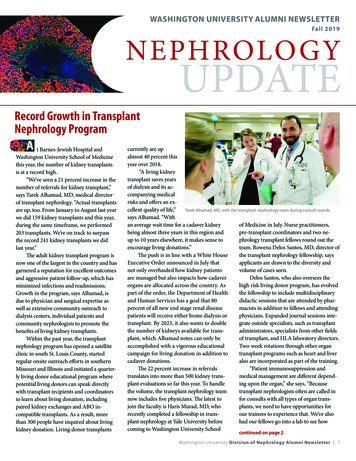 Record Growth In Transplant Nephrology Program