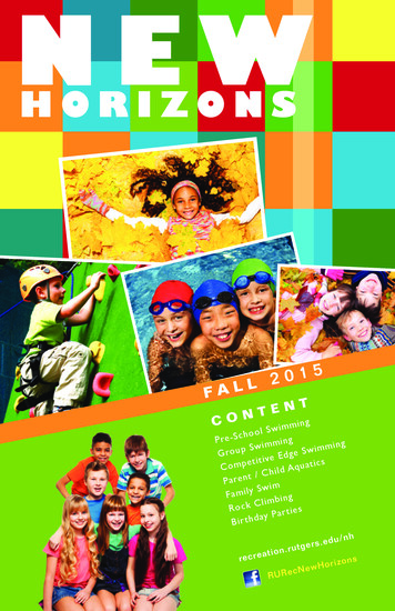 New Horizons Brochure - Rutgers University