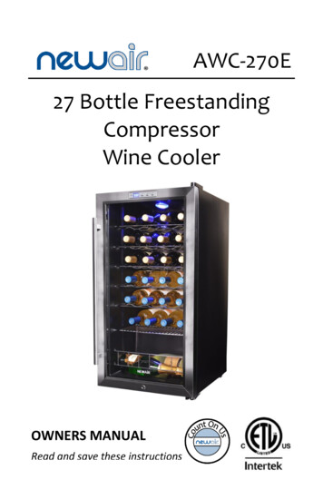 AWC-270E 27 Bottle Freestanding Compressor Wine Cooler - Vino Grotto