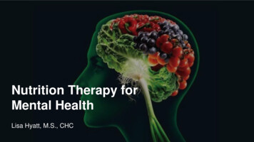 Nutrition Therapy For Mental Health - Connecticut