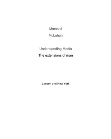 Marshall McLuhan Understanding Media The 