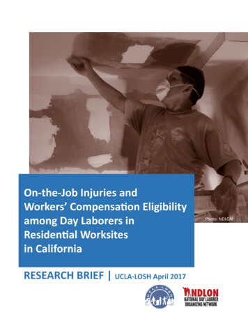 Workers' Compensa On Eligibility Among Day Laborers In Residen Al .