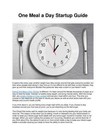 One Meal A Day Startup Guide - Omad Diet