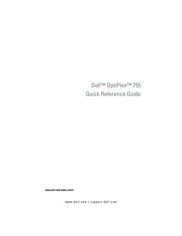 OptiPlex 755 Quick Reference Guide - Dell