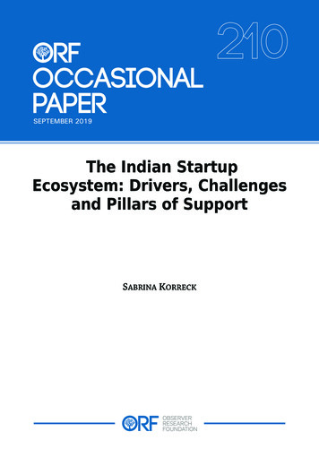The Indian Startup Ecosystem: Drivers, Challenges And .