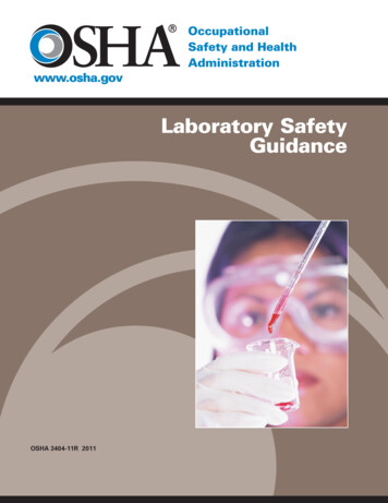Laboratory Safety Guidance - Occupational Safety And .