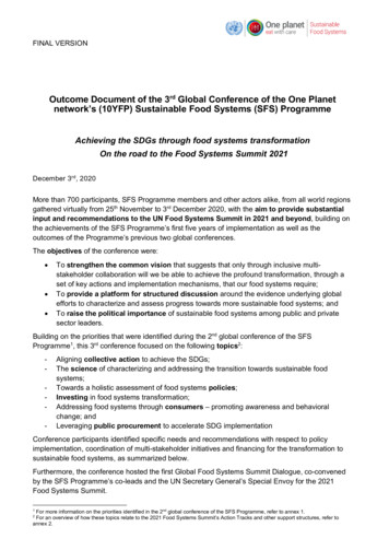 Outcome Document Of The 3rd Global Conference Of The One .