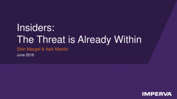 Insiders: The Threat Is Already Within - OWASP