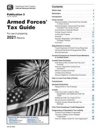 Tax Guide Armed Forces' - IRS Tax Forms