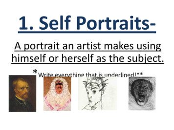 1. Self Portraits-