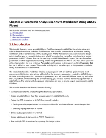 Chapter 2: Parametric Analysis In ANSYS Workbench Using .