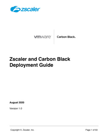 Zscaler And Carbon Black Deployment Guide