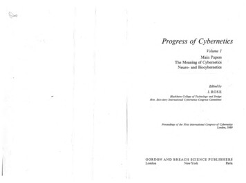 Progress Of Cybernetics - Pangaro