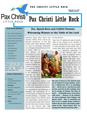 September 10, 2019 Pax Christi Little Rock