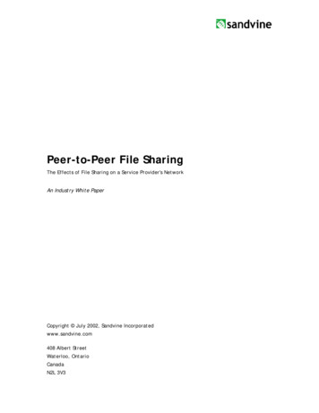 Peer-to-Peer File Sharing - IDC-Online