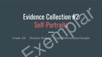 Evidence Collection #2 Exemplar Self-Portraits
