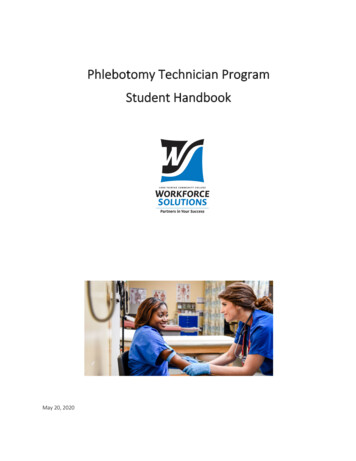 Phlebotomy Technician Program Student Handbook