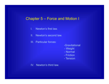 Chapter 5 – Force And Motion I - Physics Main