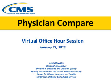 Physician Compare Virtual Office Hour Session - CMS