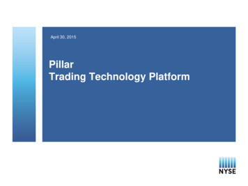 Pillar Trading Technology Platform - NYSE