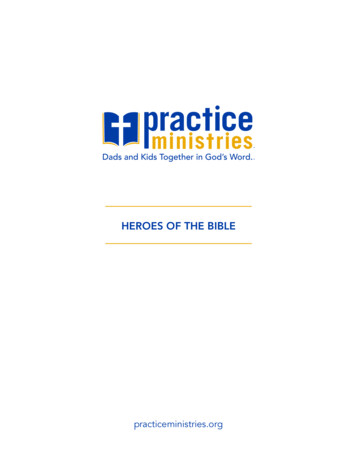 HEROES OF THE BIBLE - Practice Ministries