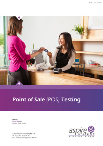 Point Of Sale (POS) Testing - Aspire Sys
