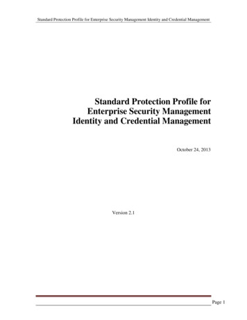 Identity And Credential Management PP - Oracle