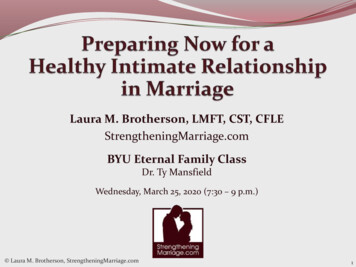 Laura M. Brotherson, LMFT, CST, CFLE - Marital Intimacy Inst