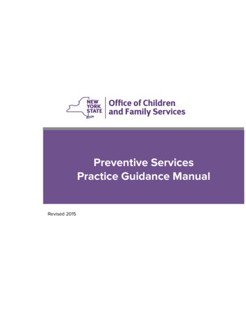 Practice Guidance Manual - Home OCFS