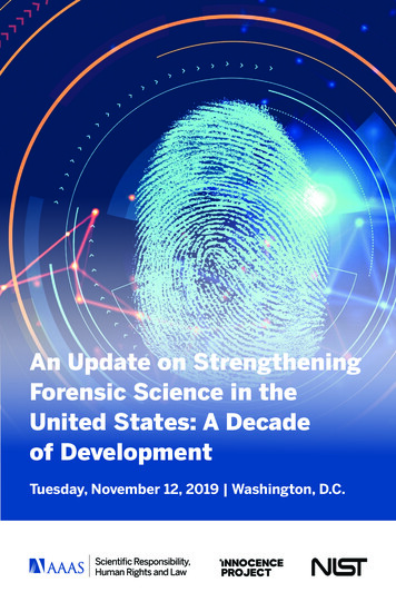 An Update On Strengthening Forensic Science In The United .
