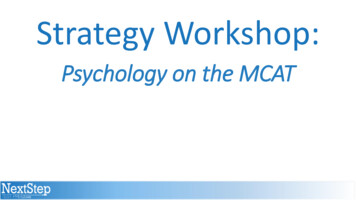 Psychology On The MCAT - MCAT Blueprint Prep