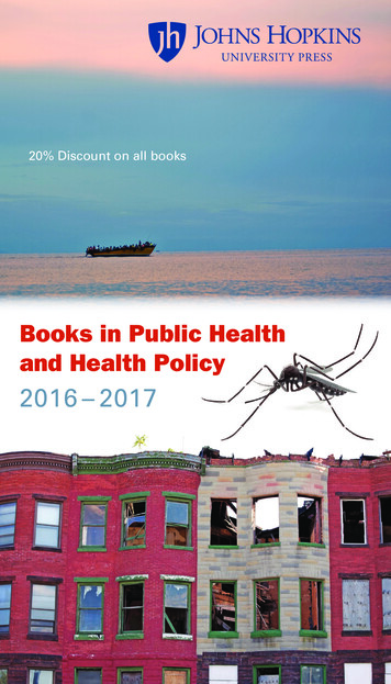 Books In Public Health And Health Policy