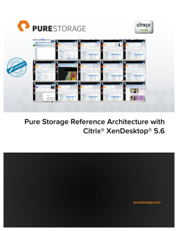 Pure Storage VDI Reference Architecture For Citrix XenDesktop