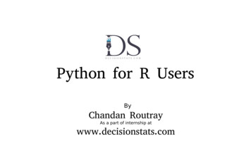 Python For R Users - Robert Richardson